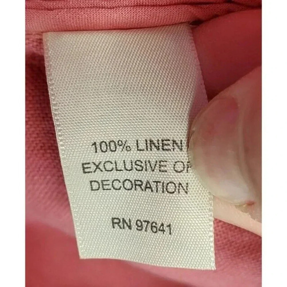 J.JILL DUSTY ROSE COLOR LINEN TOP SIZE MEDIUM - Picture 5 of 8